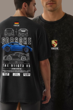 Car Lover Acidwash Oversized Tshirt